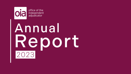 OIA publishes Annual Report for 2023 - OIAHE