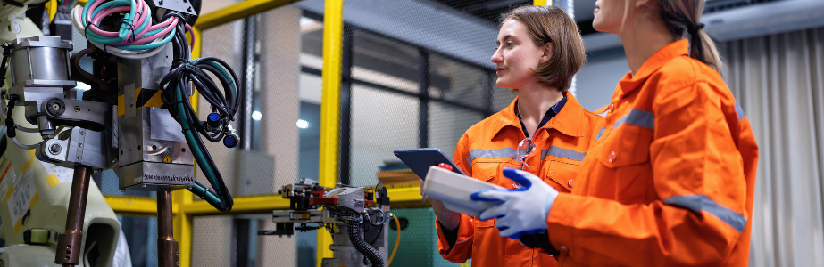 Placements Banner Two students working on a placement