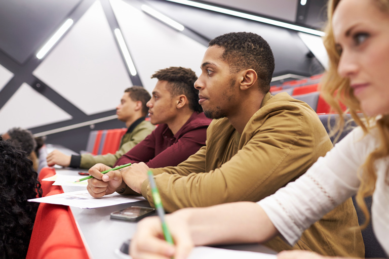 Students sitting in a lecture