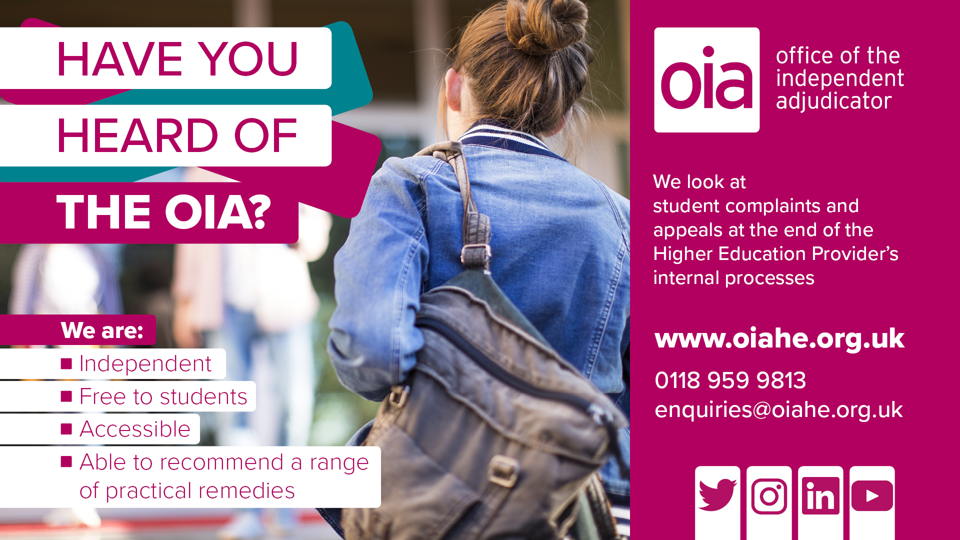 Digital Banner Have you heard of the OIA Poster