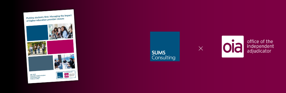 Sums Oia (923 X 300 Px) (1) Front cover of the SUMS report along with the logos of the OIA and SUMS